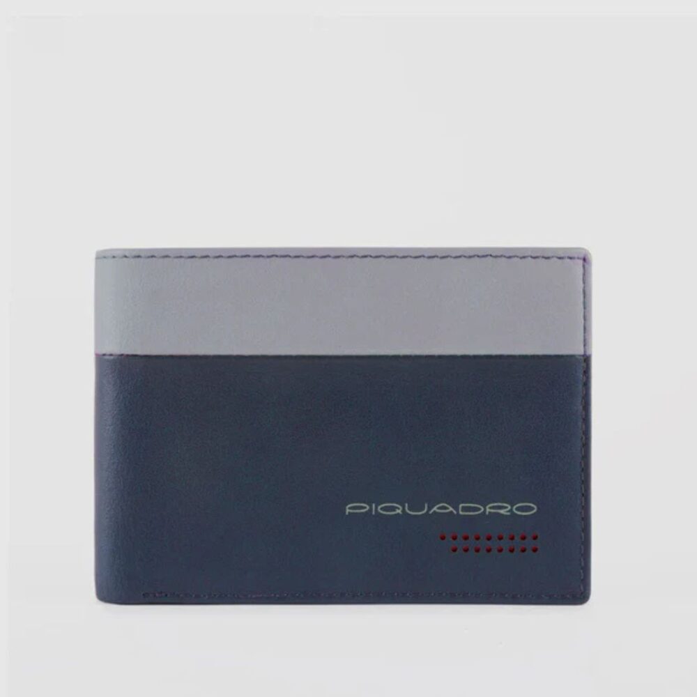 Piquadro Portafoglio uomo con porta documenti, porta monete linea Urban