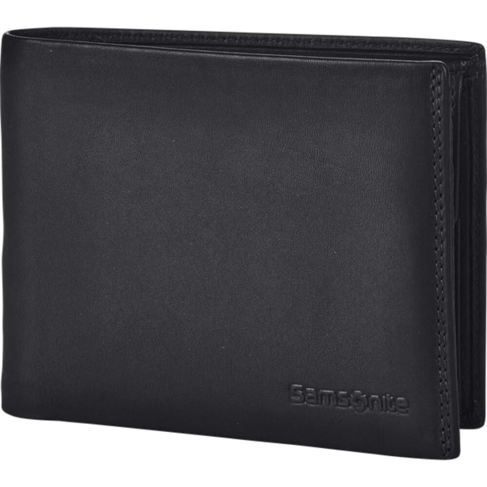 Samsonite portafoglio uomo in pelle con porta monete linea Attack 2 colore nero