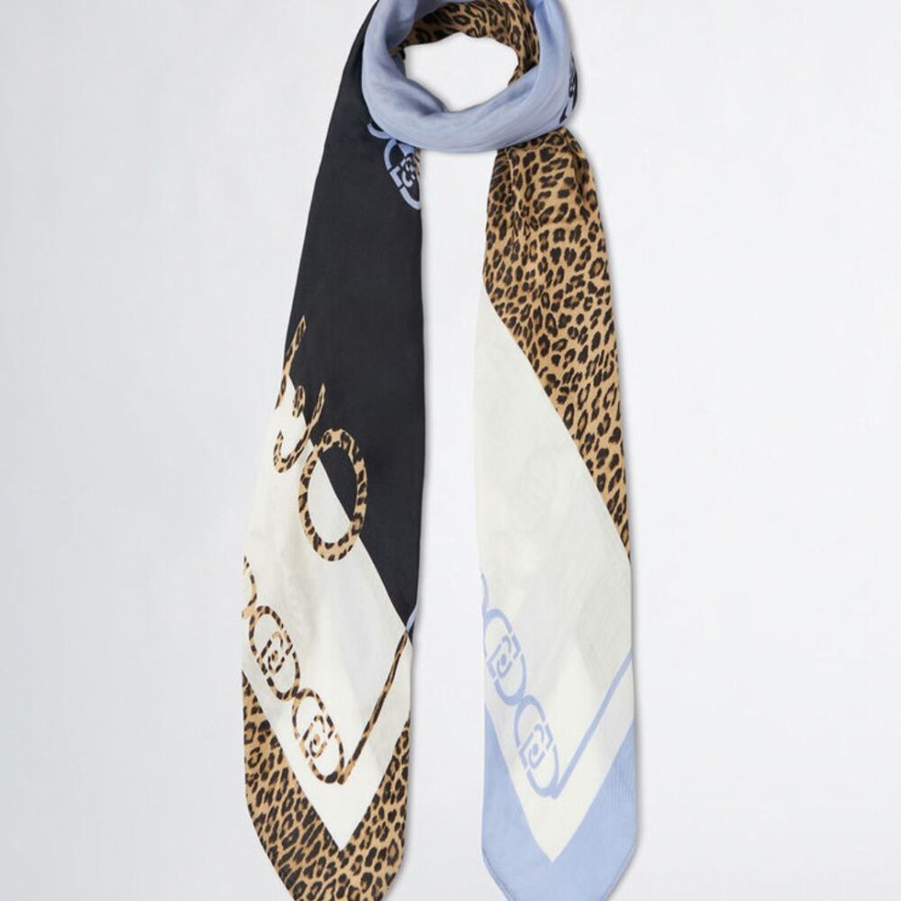 Liu Jo foulard animalier e denim
