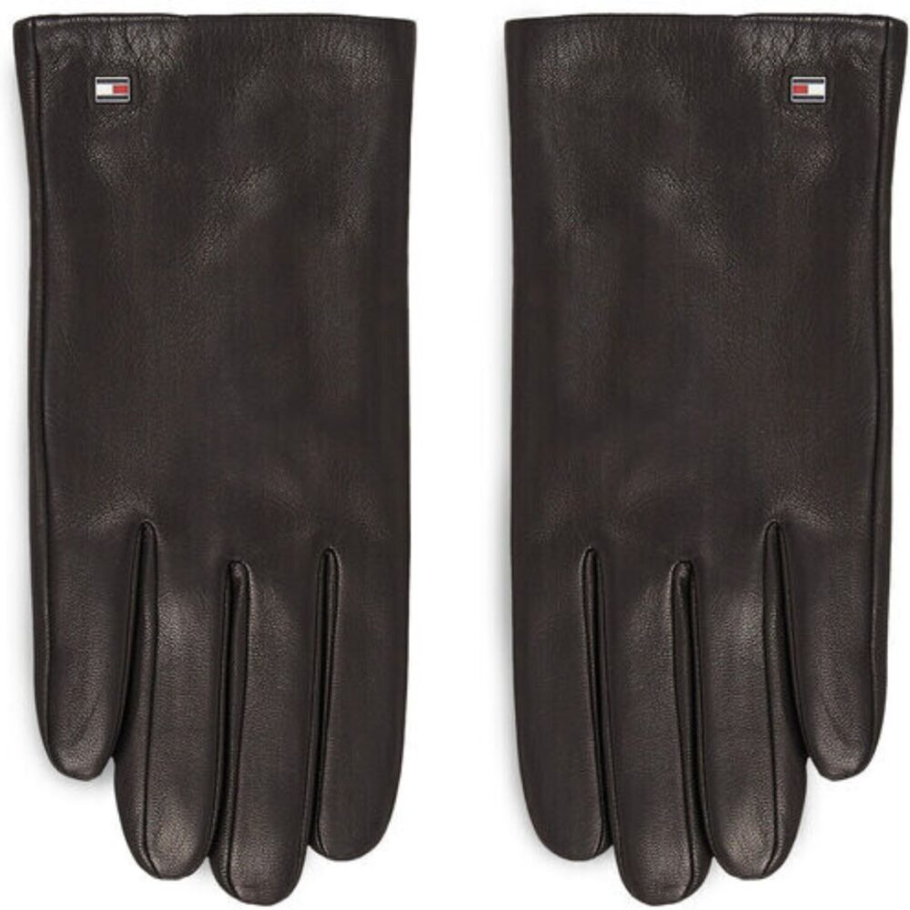 Tommy Hilfiger guanto uomo in pelle colore nero