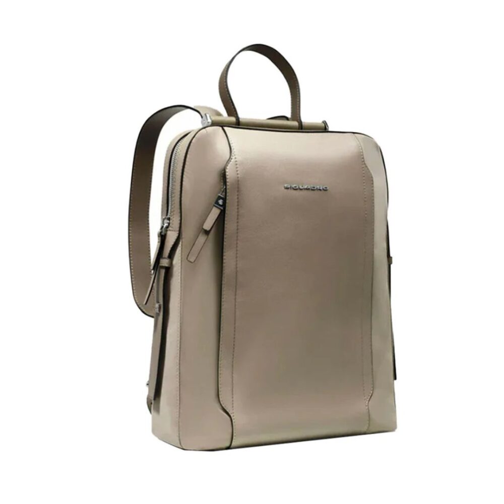 Piquadro zaino donna in pelle x 14 " linea Circle Tortora