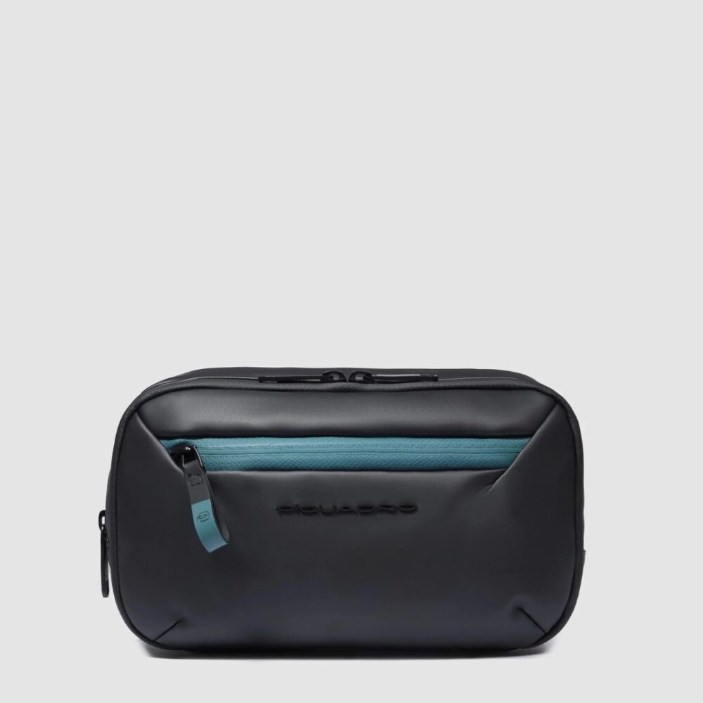 Piquadro beauty case resistente all'acqua colore nero