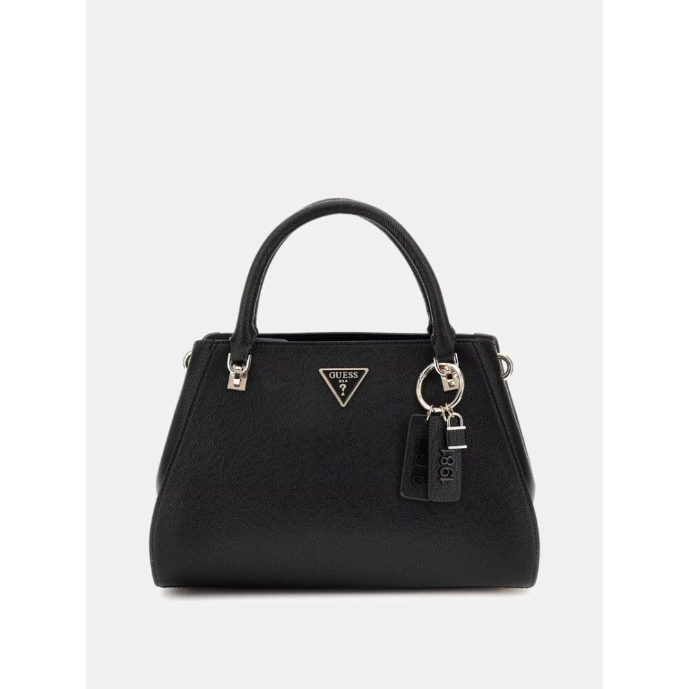 Guess borsa a mano linea Noelle saffiano colore nero