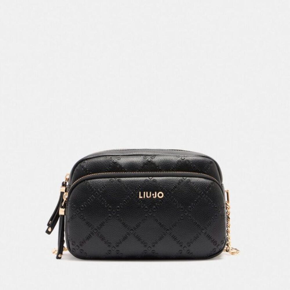 Liu Jo borsa tracolla media due comparti linea Adonide colore nero