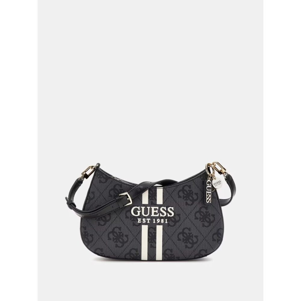 Guess borsa a spalla Noelle 4G logo colore coal