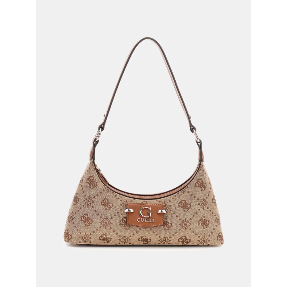 Guess borsa a spalla linea Neda 4G logo peony colore latte logo