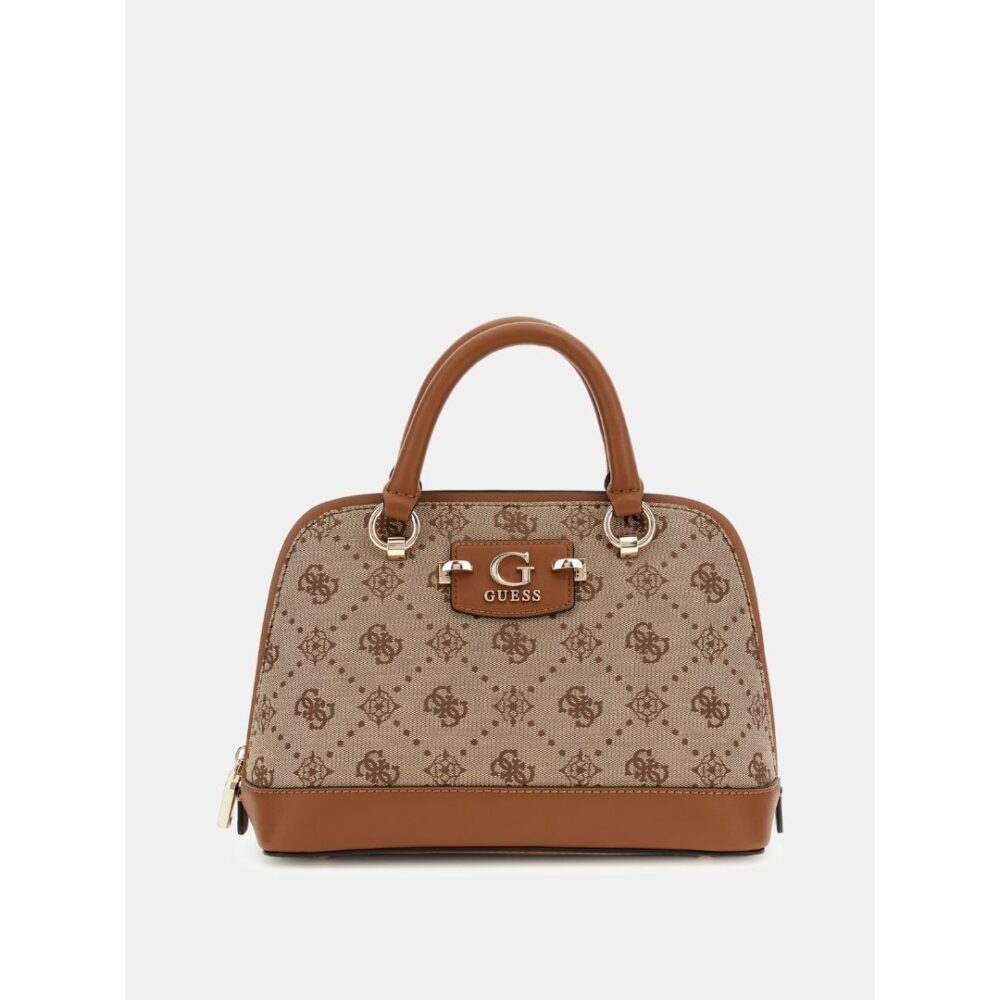 Guess borsa a mano linea Neda 4G logo peony colore latte logo