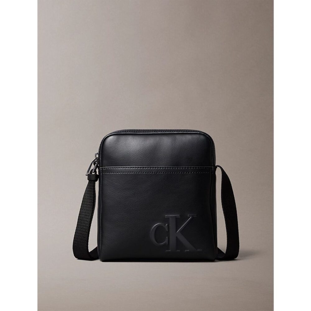 Calvin Klein tracolla uomo con logo monogramma stampato colore nero