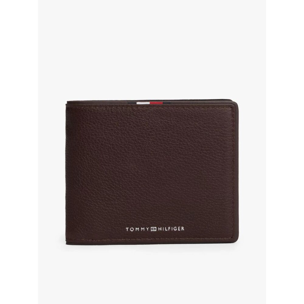 Tommy Hilfiger Corporate portafoglio in pelle con portamonete  colore marrone