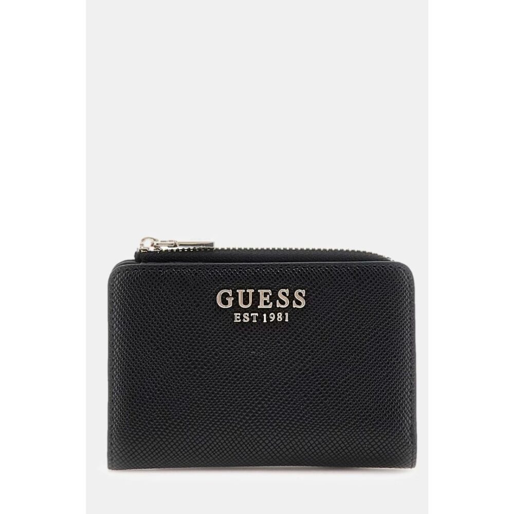Guess mini portafoglio portamonete esterno linea Laurel II colore nero
