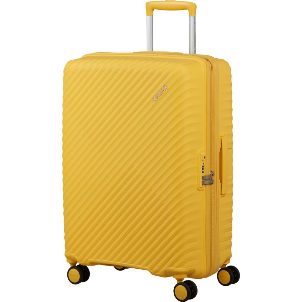 American Tourister spinner linea Diablast 68 cm espandibile colore Digital Yellow