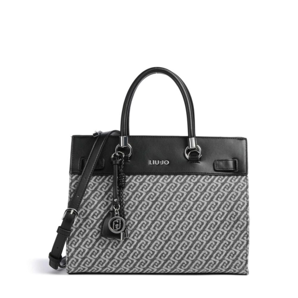 Liu jo borsa secchiello medio linea Manhattan grigio denim