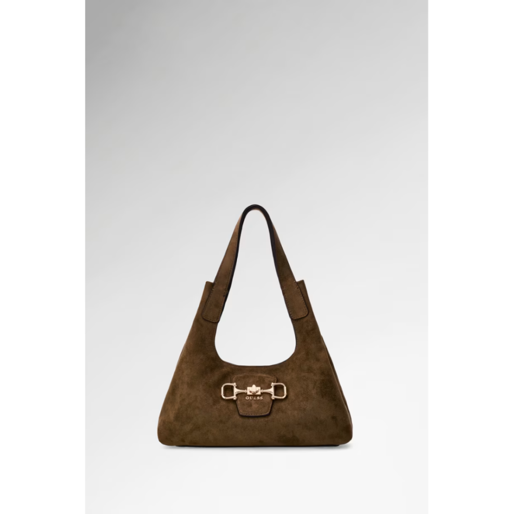 Guess borsa a spalla piccola linea Sunset colore oliva